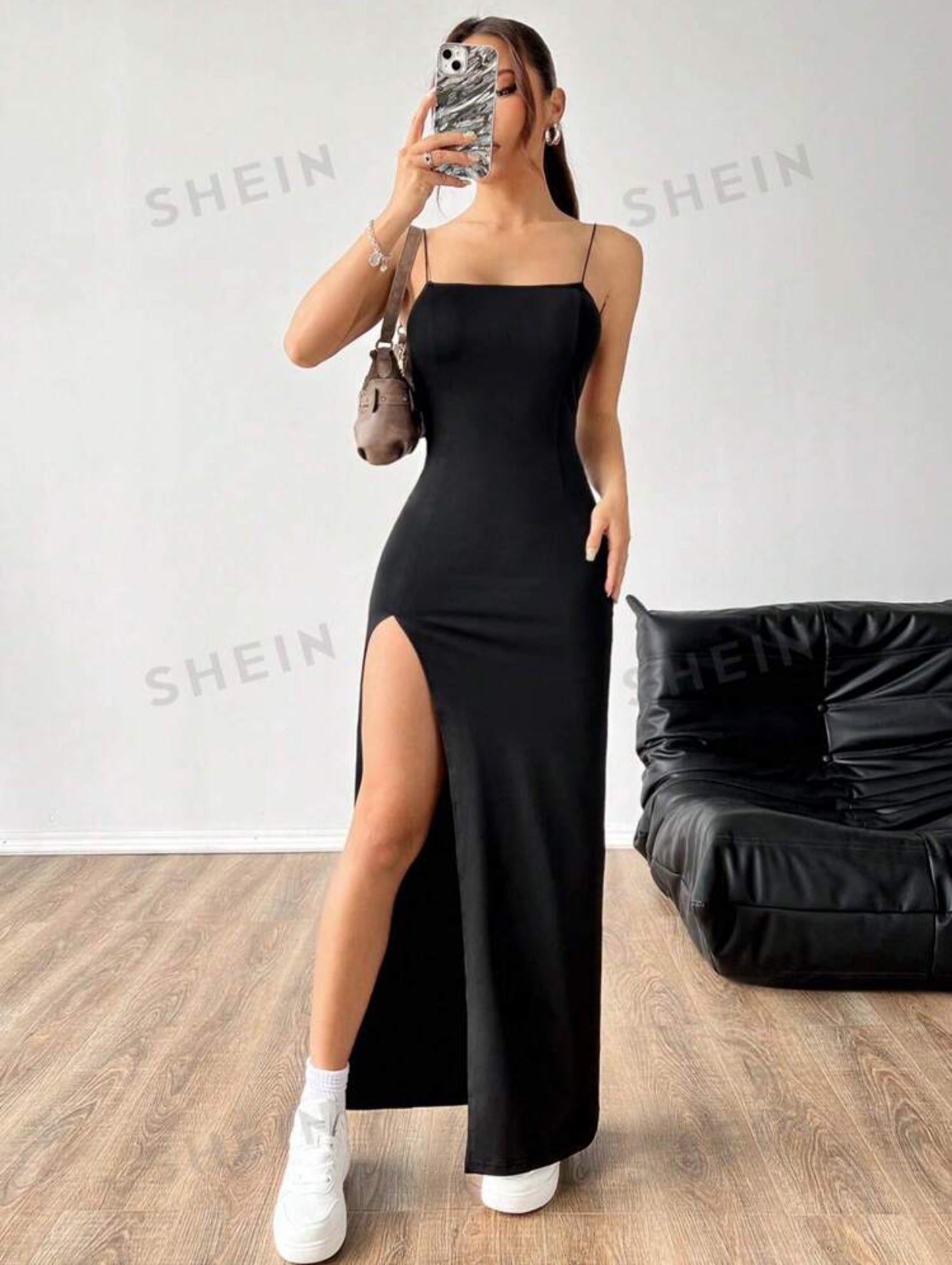 Vestido negro largo