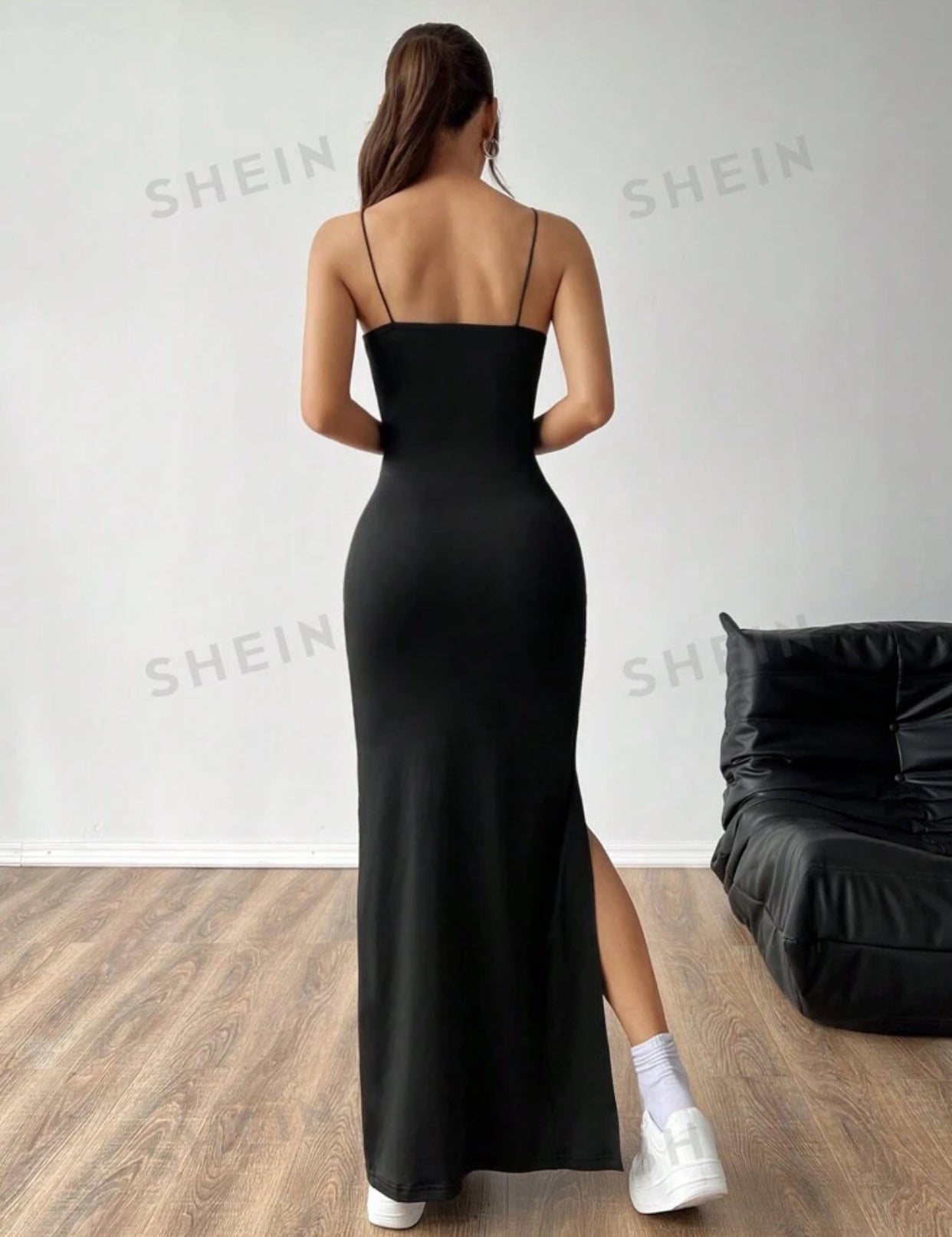Vestido negro largo