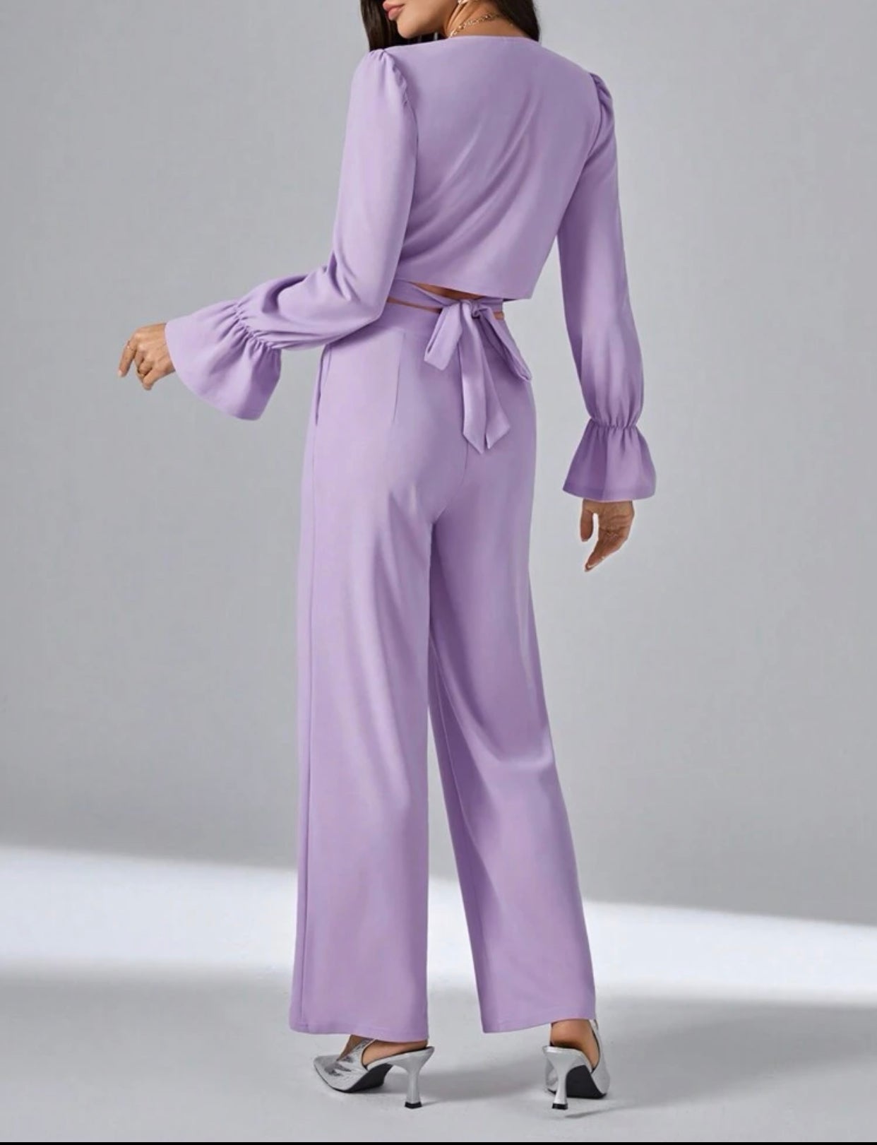 Conjunto lila de pantalón