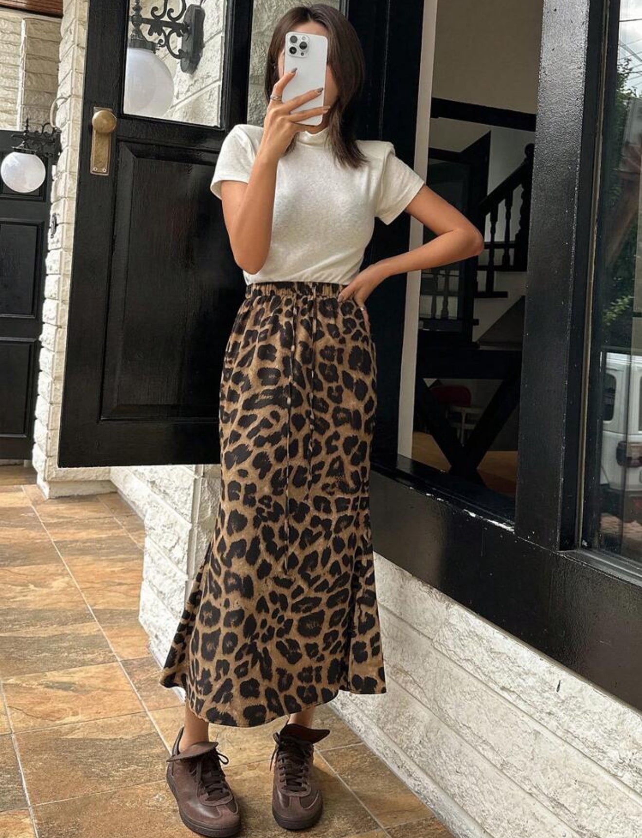 Falda animal print