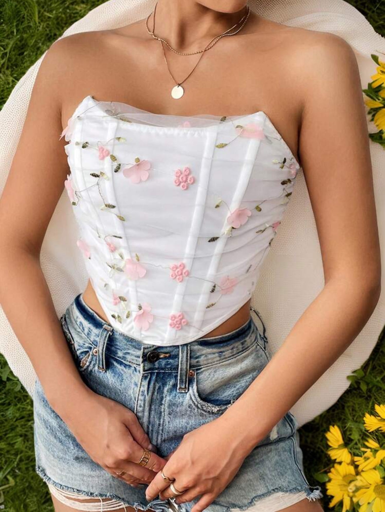Bustier corset de Flores
