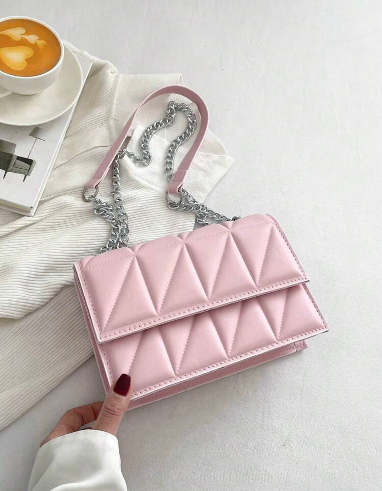 Cartera rosa dulce