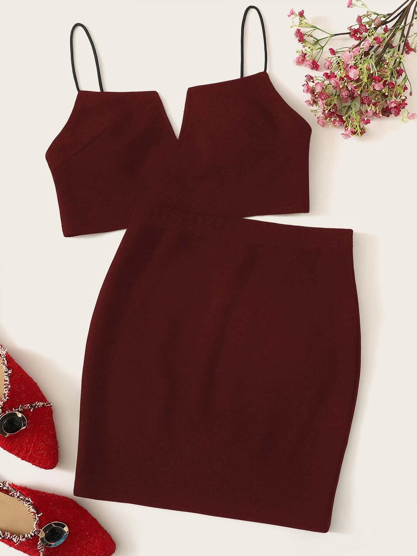 Conjunto de falda y top